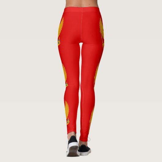 Montenegro vlag leggings (Achterkant)