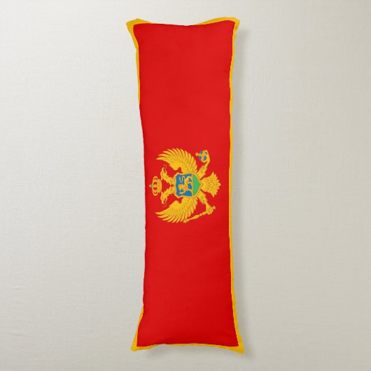 Montenegro vlag lichaamskussen (Voorkant Verticaal)