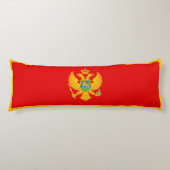 Montenegro vlag lichaamskussen (Voorkant)