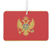 Montenegro vlag luchtverfrisser (Achterkant)