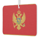 Montenegro vlag luchtverfrisser (Links)