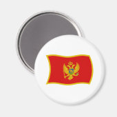 Montenegro Vlag Magneet (Voorkant / Achterkant)