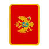 Montenegro vlag magneet (Verticaal)