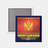 Montenegro vlag magneet (Voorkant / Achterkant)