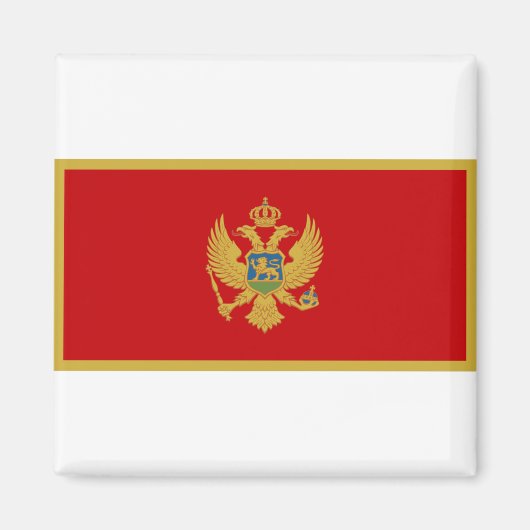 Montenegro vlag magneet (Voorkant)