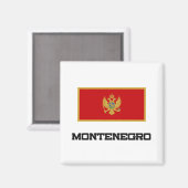 Montenegro vlag magneet (Voorkant / Achterkant)