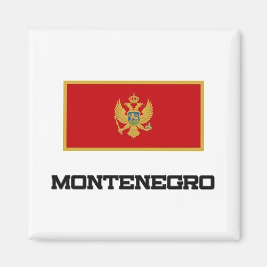 Montenegro vlag magneet (Voorkant)