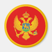 Montenegro vlag magneet (Voorkant)