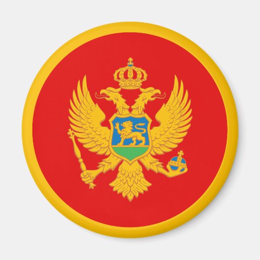 Montenegro vlag magneet (Voorkant)
