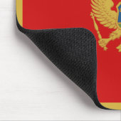 Montenegro-vlag Mousepad Muismat (Hoek)