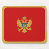 Montenegro-vlag Mousepad Muismat (Voorkant)
