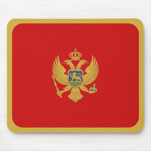 Montenegro-vlag Mousepad Muismat (Voorkant)