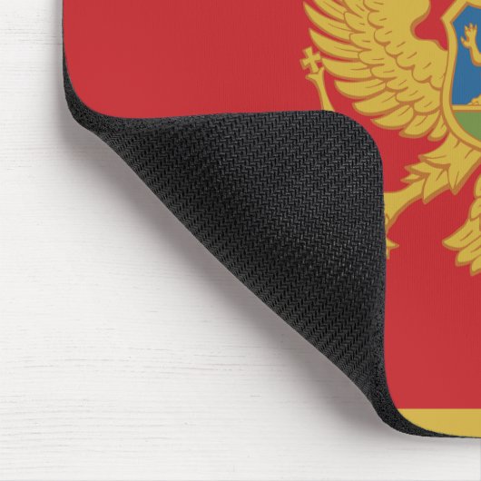 Montenegro vlag muismat (Hoek)