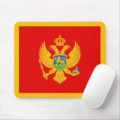 Montenegro vlag muismat (Met muis)
