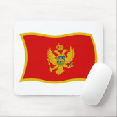 Montenegro Vlag Muismat (Met muis)