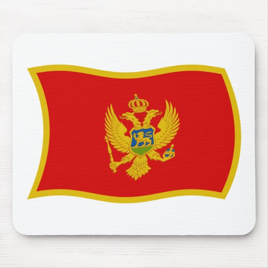 Montenegro Vlag Muismat (Voorkant)