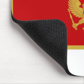 Montenegro vlag muismat (Hoek)