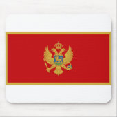 Montenegro vlag muismat (Voorkant)