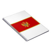 Montenegro vlag notitieboek (Rechterzijde)