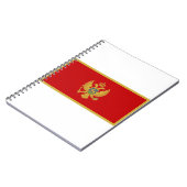 Montenegro vlag notitieboek (Linkerzijde)