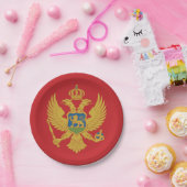 Montenegro vlag papieren bordje (Feest)