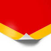 Montenegro vlag perfect poster (Hoek)