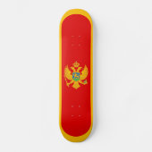 Montenegro vlag persoonlijk skateboard (Voorkant)