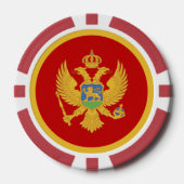 Montenegro vlag poker chips (Voorkant)