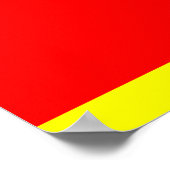 Montenegro vlag poster (Hoek)