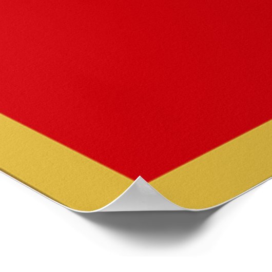 Montenegro vlag poster (Hoek)