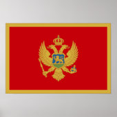 Montenegro vlag poster (Voorkant)