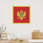 Montenegro vlag poster (Keuken)