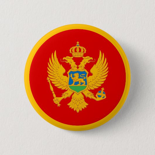 Montenegro vlag ronde button 5,7 cm (Voorkant)