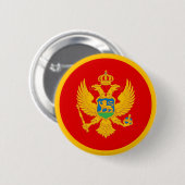 Montenegro vlag ronde button 5,7 cm (Voorkant /achterkant)