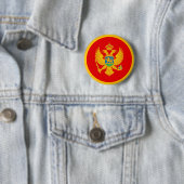 Montenegro vlag ronde button 5,7 cm (In situ)