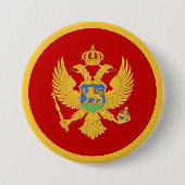 Montenegro vlag ronde button 7,6 cm (Voorkant)