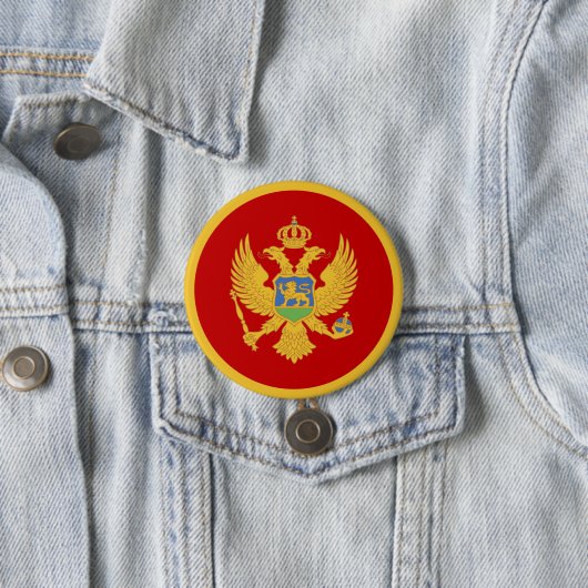 Montenegro vlag ronde button 7,6 cm (In situ)
