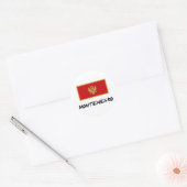 Montenegro vlag ronde sticker (Envelop)