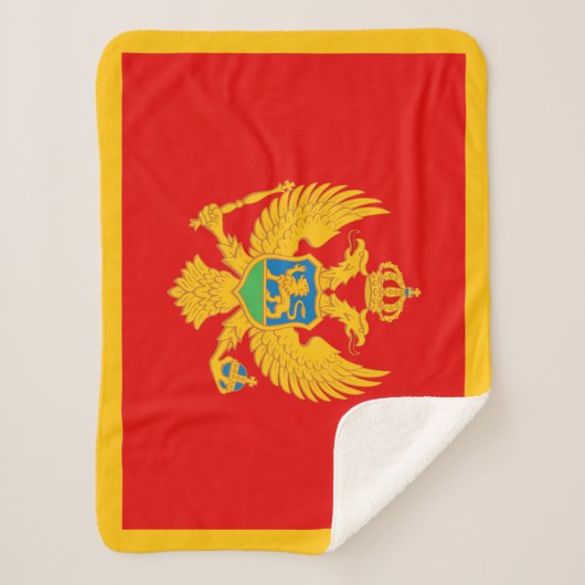 Montenegro vlag sherpa deken (Voorkant)