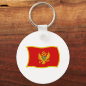 Montenegro Vlag Sleutelhanger (Voorkant)