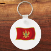 Montenegro Vlag Sleutelhanger (Voorkant)