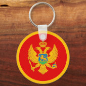 Montenegro vlag sleutelhanger (Achterkant)
