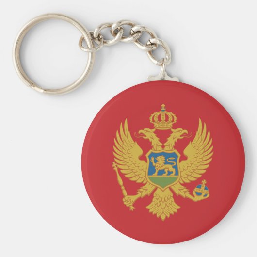 Montenegro vlag sleutelhanger (Voorkant)