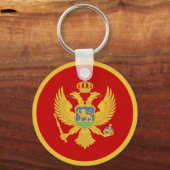 Montenegro vlag sleutelhanger (Voorkant)