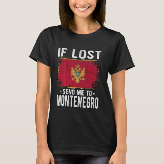 Montenegro Vlag Souvenir - Als je verdwaald bent,  T-shirt