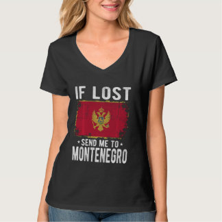 Montenegro Vlag Souvenir - Als je verdwaald bent,  T-shirt