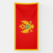 Montenegro vlag spandoek (Verticaal)