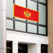 Montenegro vlag spandoek (Buitenkant Gebouw)