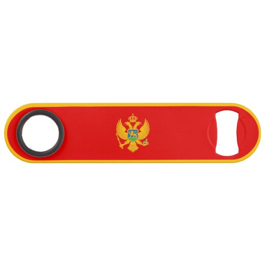 Montenegro vlag speed flessenopener (Voorkant (Horizontaal))