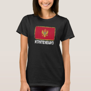 Montenegro Vlag  Steun Montenegrijnse Vrouwen  T-shirt